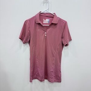 Chick-fil-A Team Member Uniform Red white original Striped Polo cooling Oobe Sm